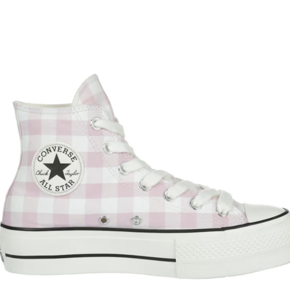 Converse Chuck Taylor All Star High Lift Platform Sneaker- Pink/White